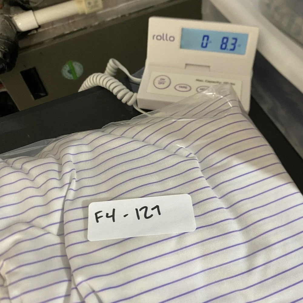 RLX Ralph Lauren Polo Shirt Mens XL White Purple Stripe Golf Performance Wicking
